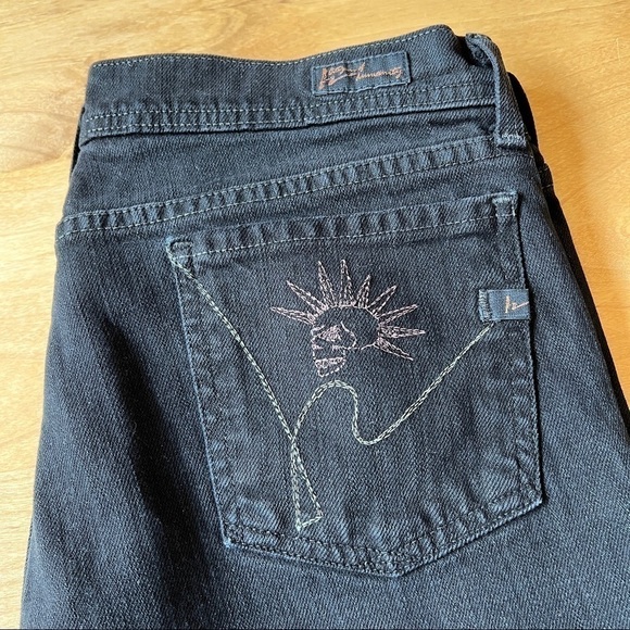 CITIZENS OF HUMANITY JEROME DAHAN JEANS BLACK STRAIGHT LEG SZ 29 - Picture 7 of 11